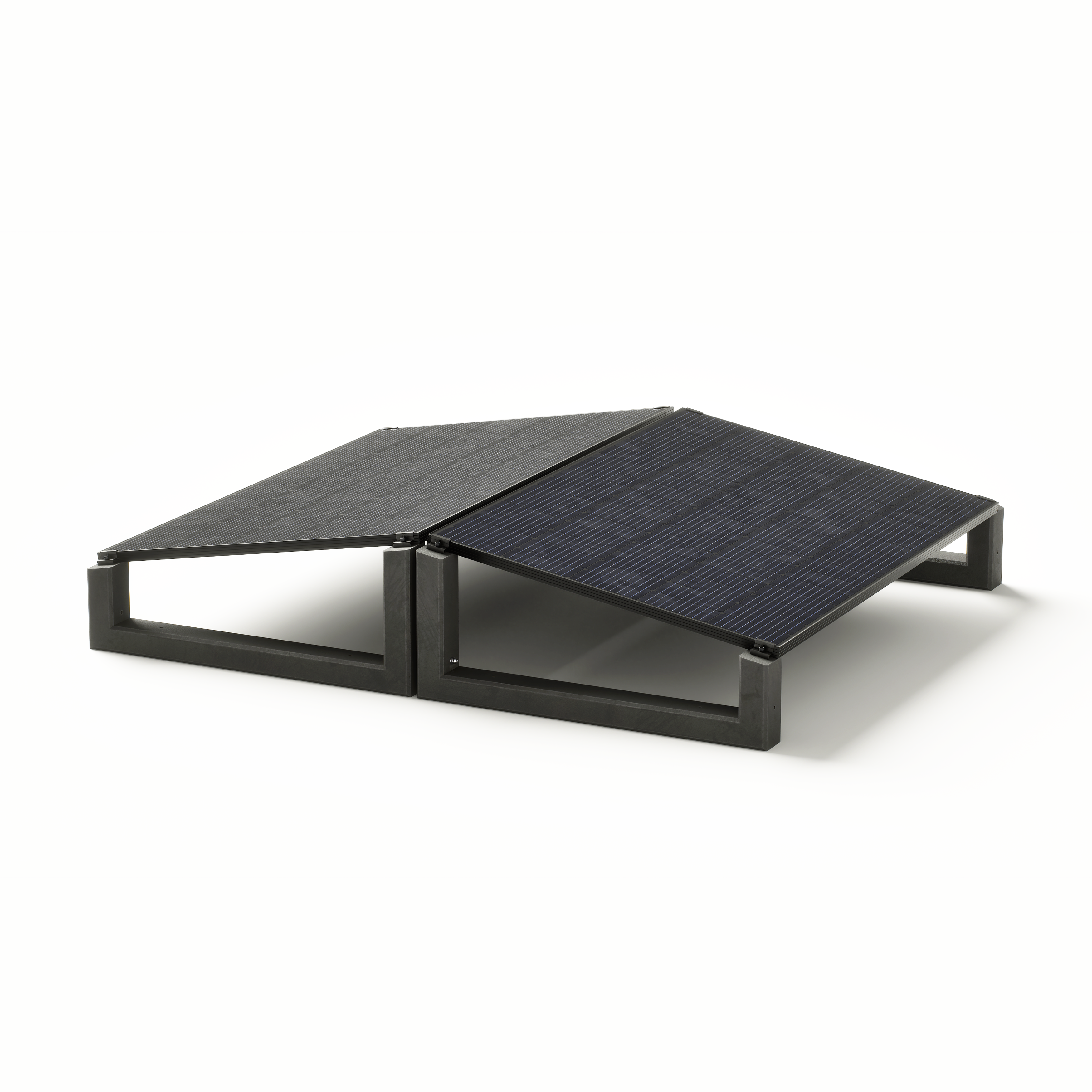 Wattstone 10° XL Anthrazit — PV-Aufständerung aus Feinbeton