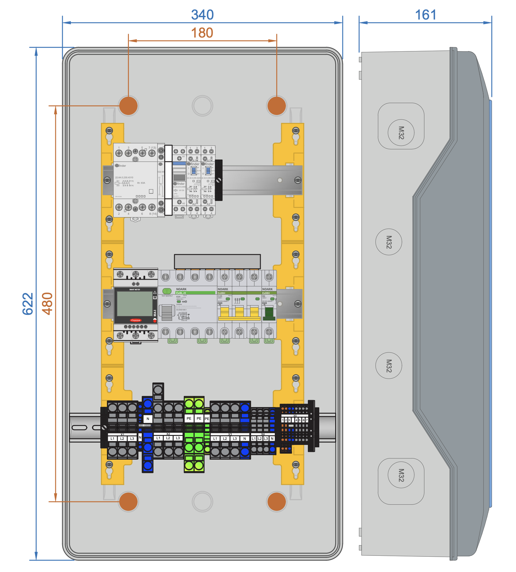 Enwitec Battery Backup Box — Notstrom / Netzumschaltbox für Fronius Symo GEN24