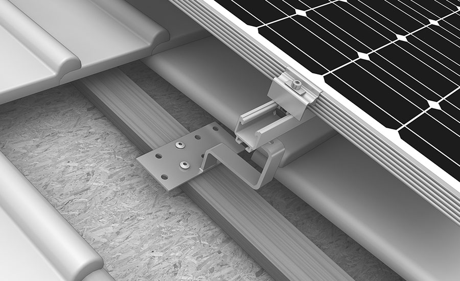 K2 Systems - RF PA H47-134 — Dachhaken für Pfannenziegel h=47mm (kleine Platte) (1000001)