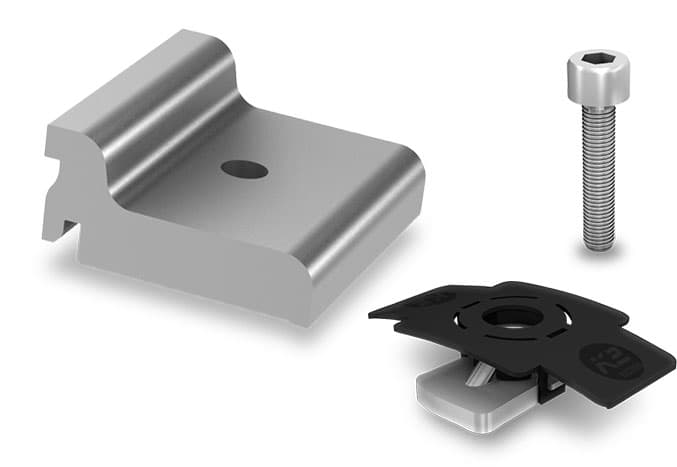 K2 Systems - Climber 63 Set — Aluminiumklammer für SingleRail 63 (2001626)