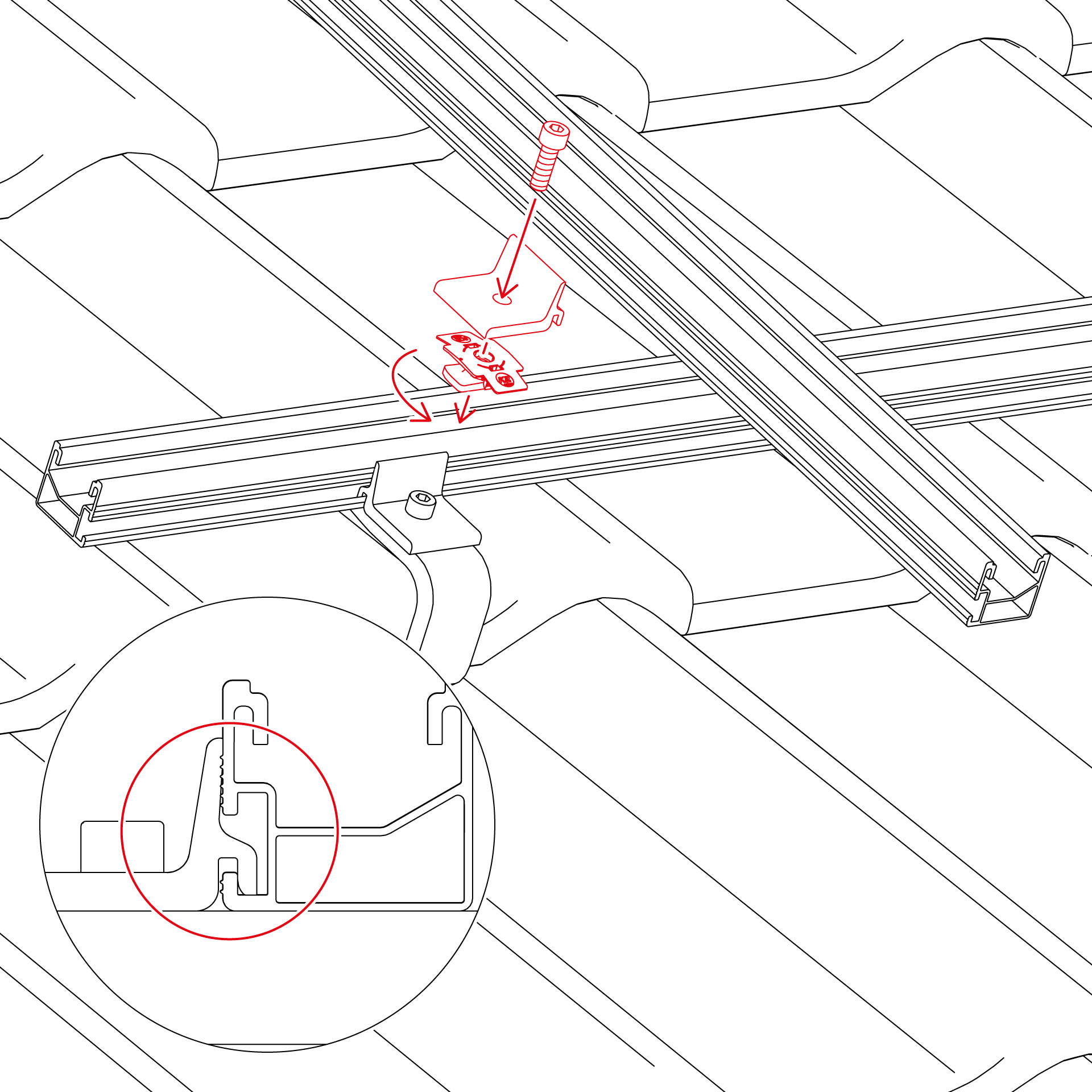 K2 Systems - CC SET RK2 36/50/SingleRail — Climber 36/50 Set mit Rundloch (2003145)