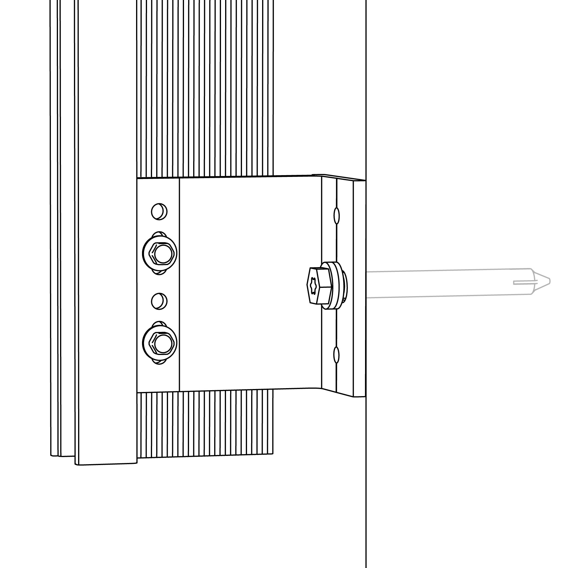 K2 Systems - WallPV FacadeRail 4,0m — Basisschiene Fassadensystem (2004310)