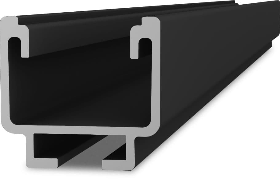 K2 Systems - RK2 L 4,80 schwarz — K2 SolidRail Light 37, Länge 4,80 m, schwarz (2004397)