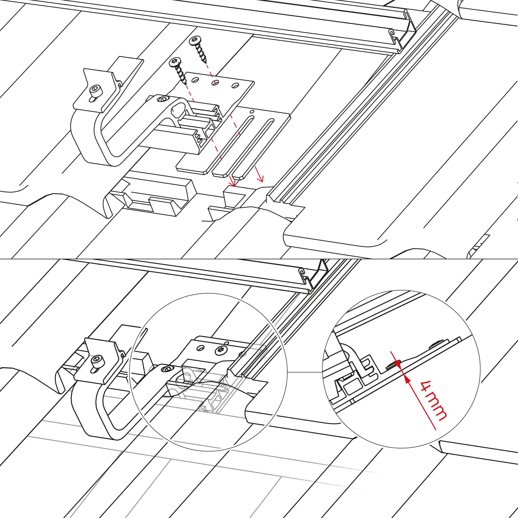 K2 Systems - Height Compensator 4 mm — Ausgleichsplatte mit 4mm Grundplatte (2002332)