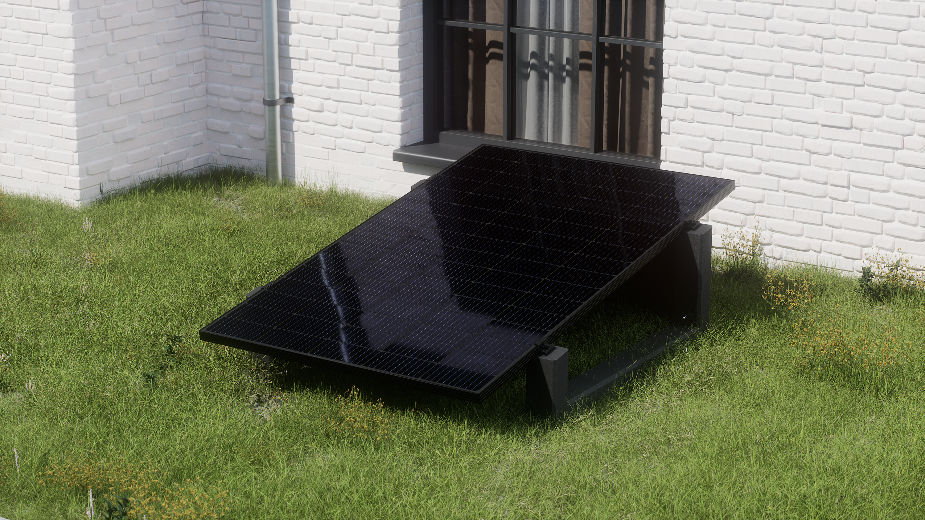 Wattstone 10° XL Anthrazit — PV-Aufständerung aus Feinbeton