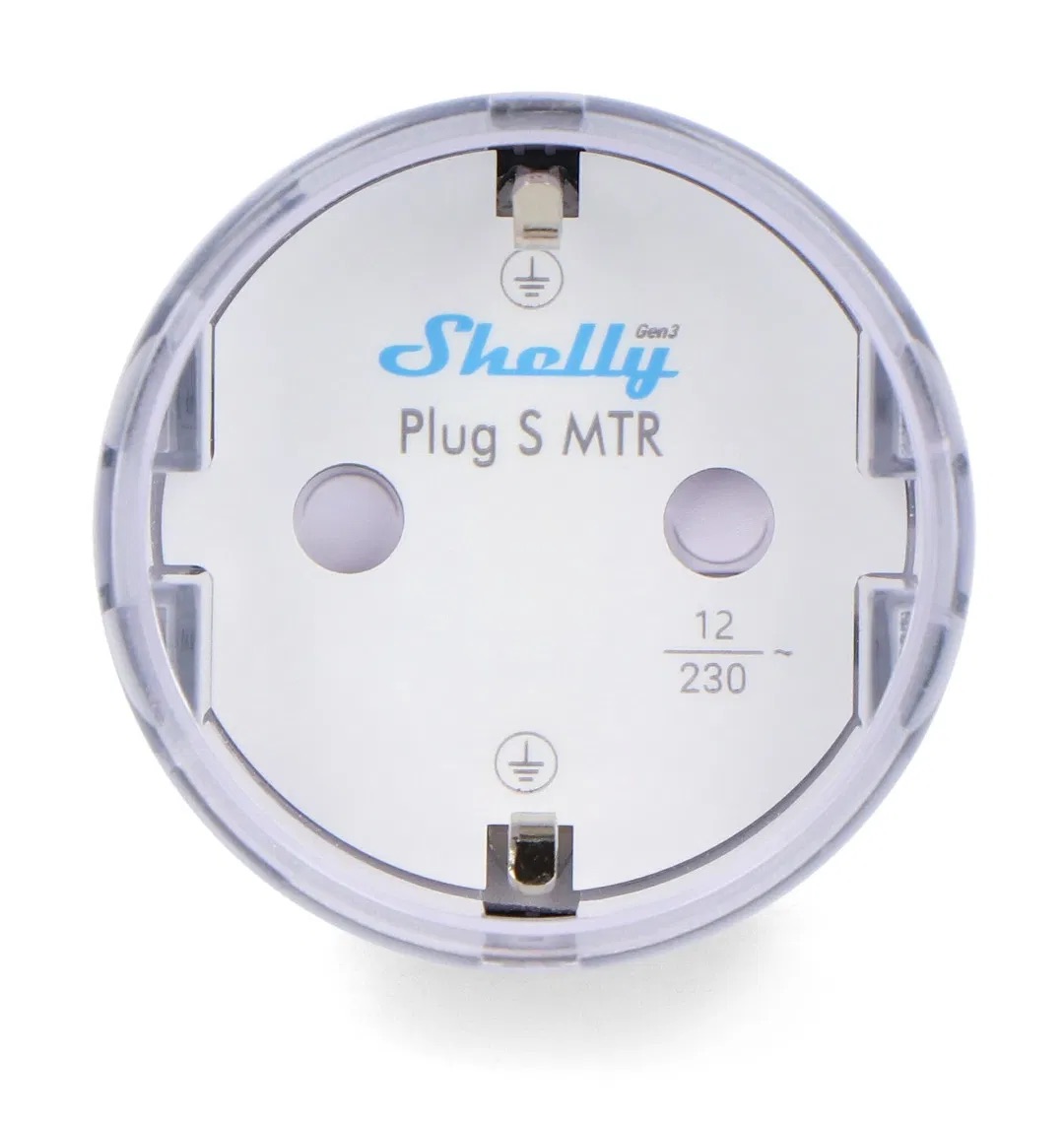 Shelly Plug S Gen3 – Smarter, WLAN / Bluetooth und Matter-kompatibler Stecker mit Leistungsmessung (weiß)