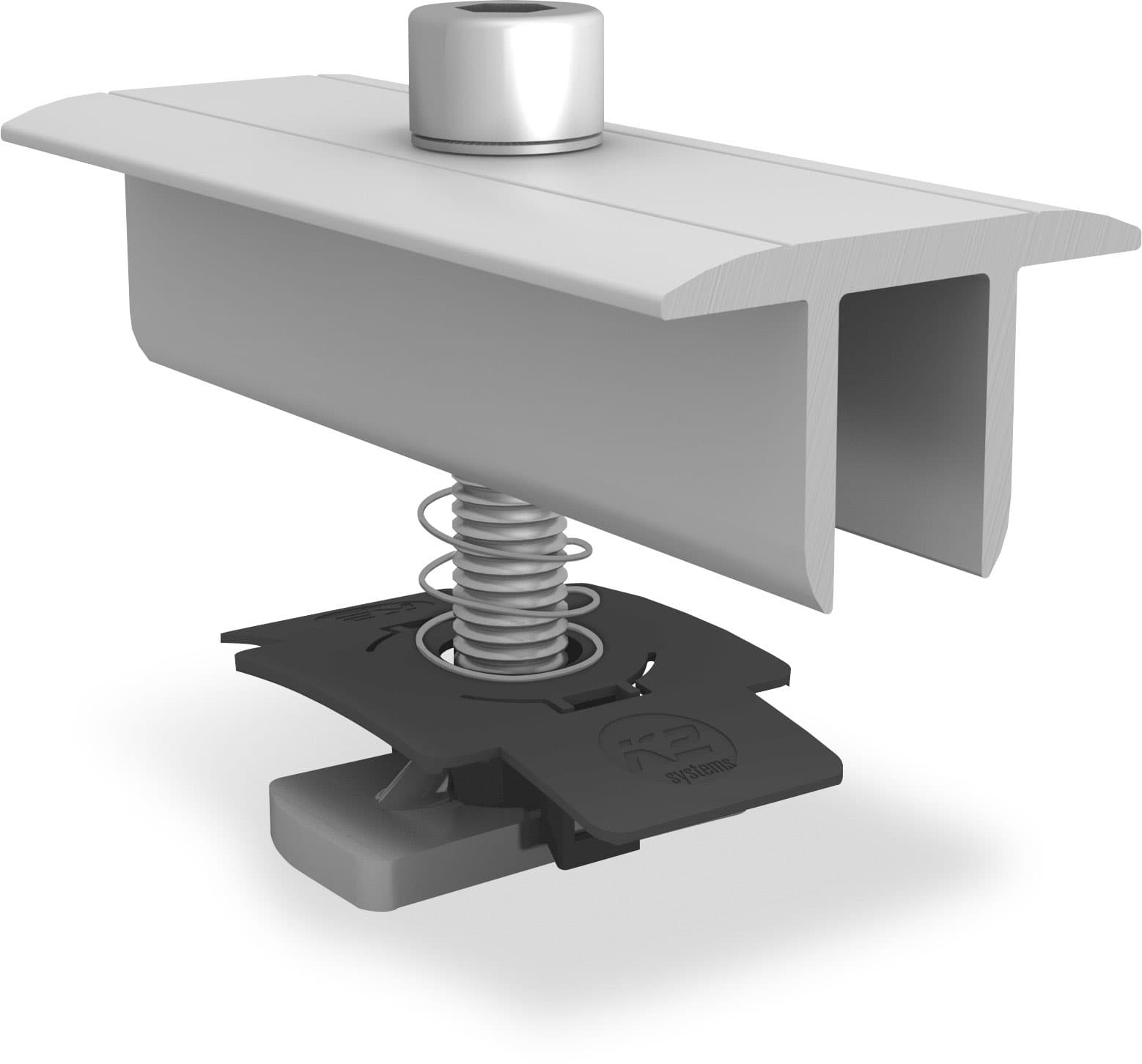K2 Systems - MC XS SET AL 34-38 SS PA — XS-Mittelklemmen-Set 34-38mm,Edelstahl,vormontiert (1003586)
