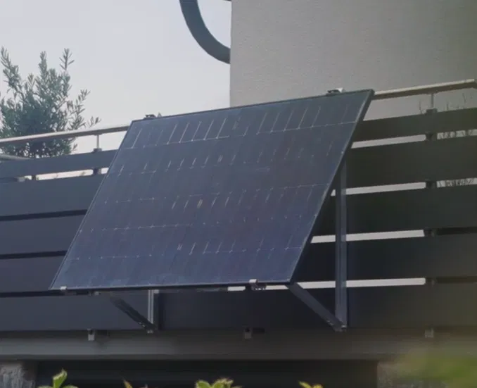 Balkonkraftwerk Halterung Balkon Multiflex für 1 x PV Modul L-Haken 50 mm/Klemmplatte