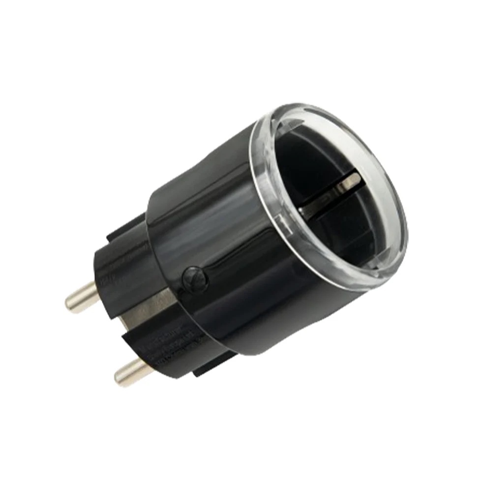 Shelly Plug S Gen3 — Smarter, WLAN / Bluetooth und Matter-kompatibler Stecker mit Leistungsmessung (schwarz)