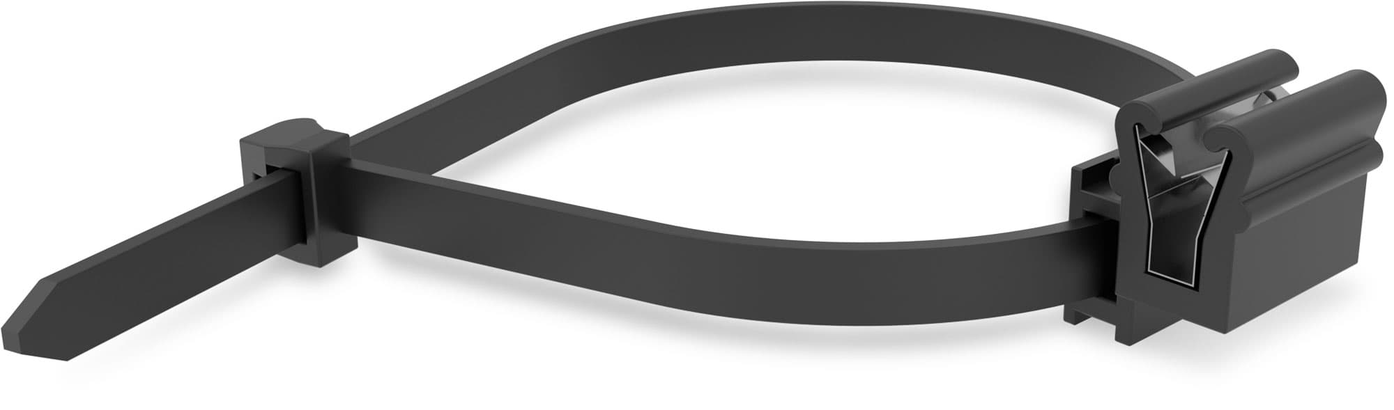 K2 Systems - Cable Manager PA66W — Kabelbinder mit Steckbefestigung (2002870)