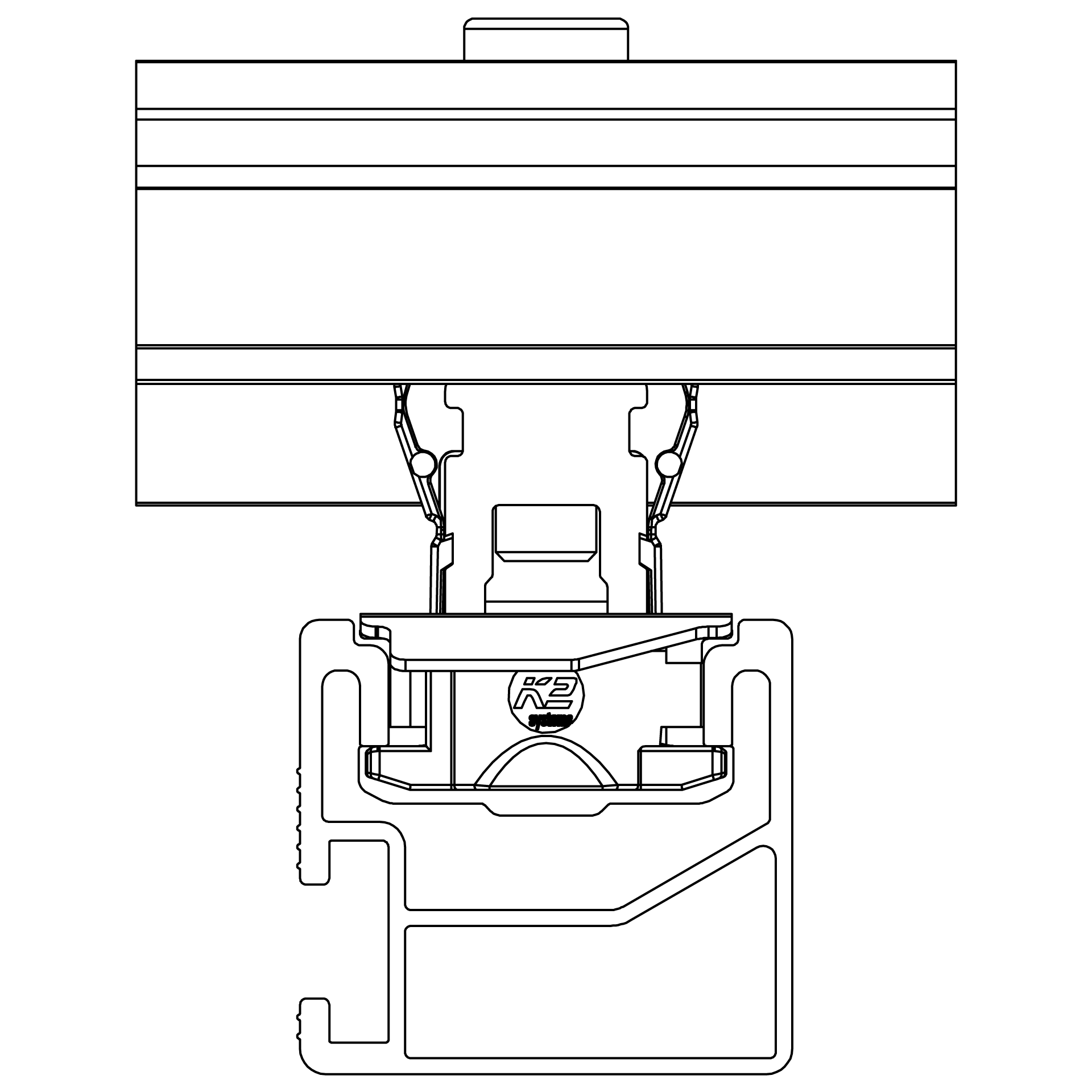 K2 Systems - Hybrid Endklemme EC Set 30-40 schwarz — vormontierte Endklemme (2003452)