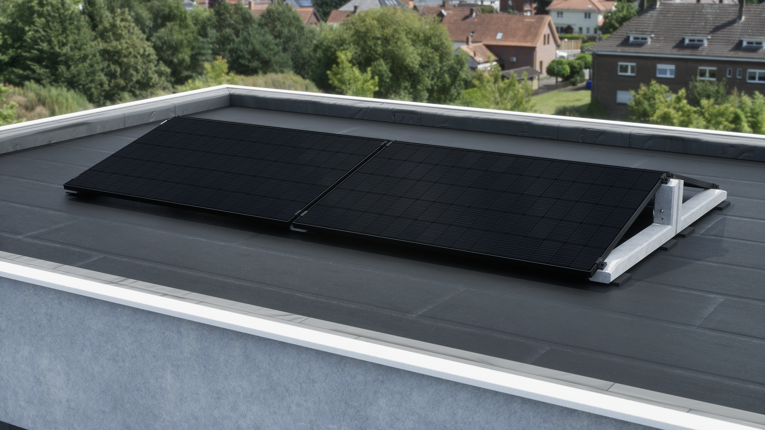 Wattstone 15° Naturgrau — PV-Aufständerung aus Feinbeton