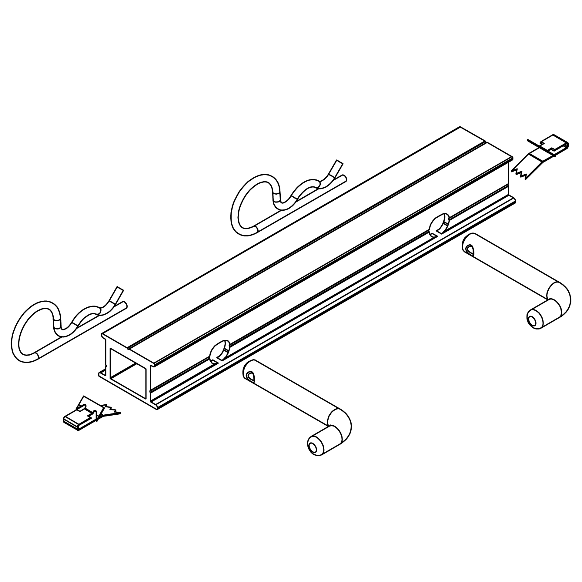 K2 Systems - Dome 6 Connector 195 Set — Schienenverbinder Set für Dome 6 (2004123)