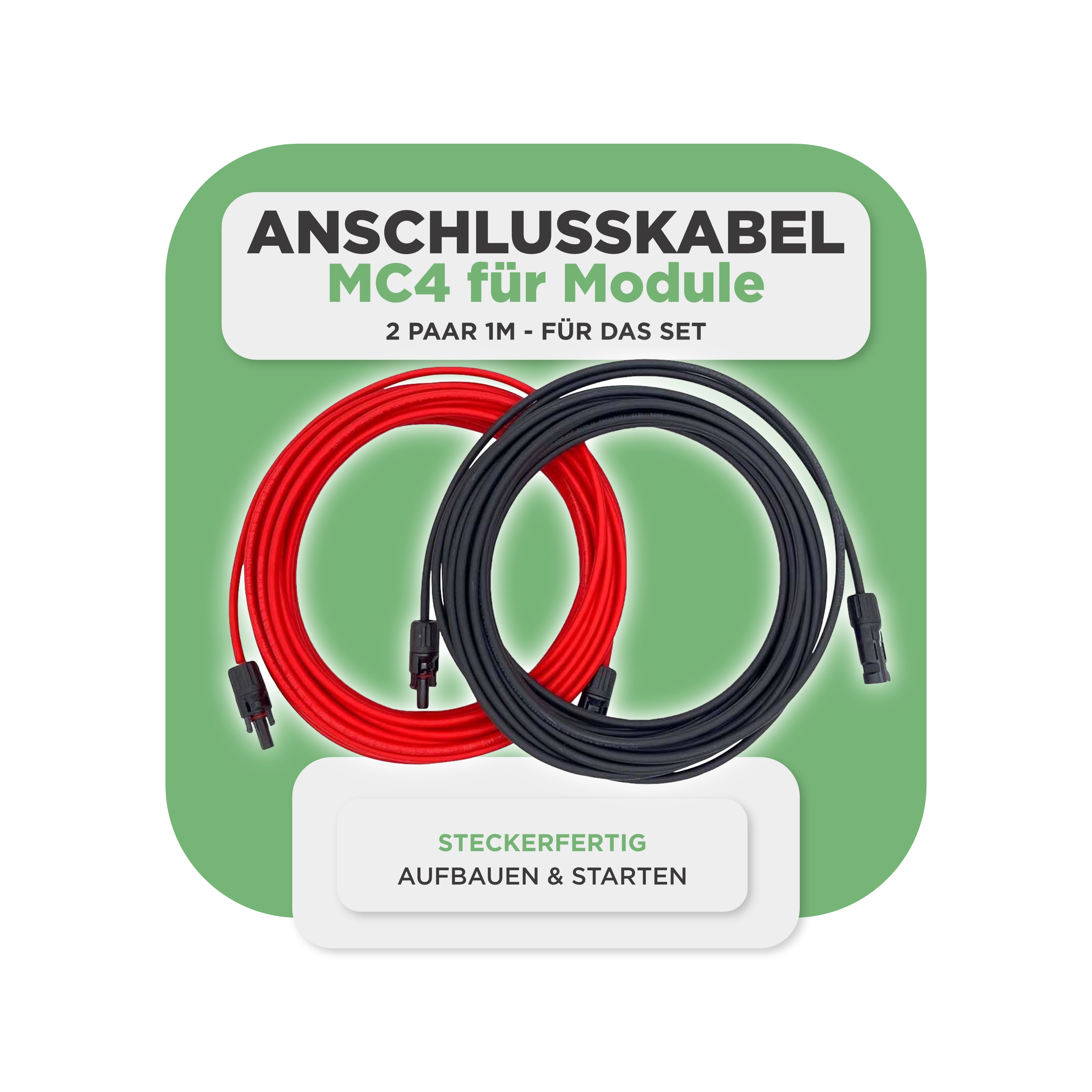 860 Wp Balkonkraftwerkset Full Black — Basic Edition powered by Sunlit