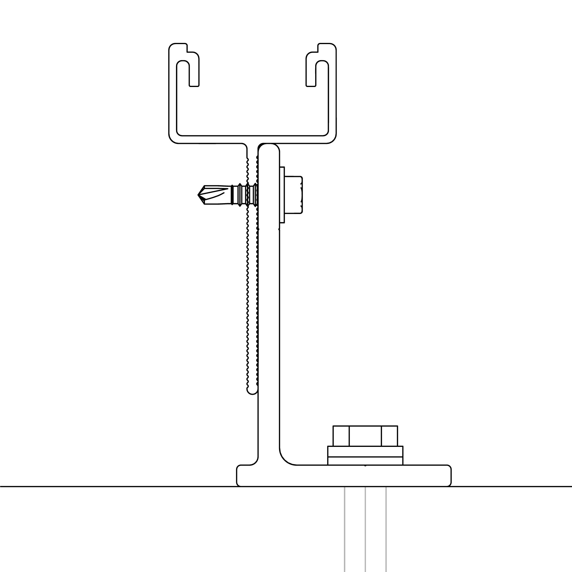 K2 Systems - WallPV FacadeRail 4,0m — Basisschiene Fassadensystem (2004310)
