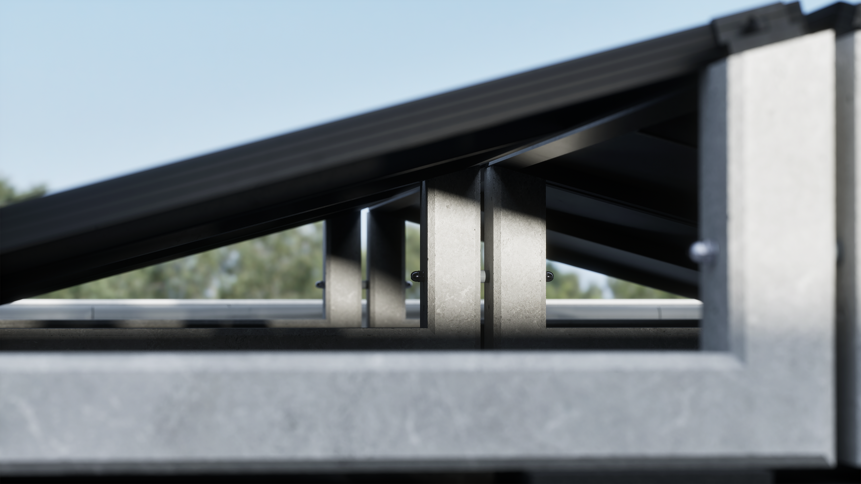 Wattstone 15° Naturgrau — PV-Aufständerung aus Feinbeton