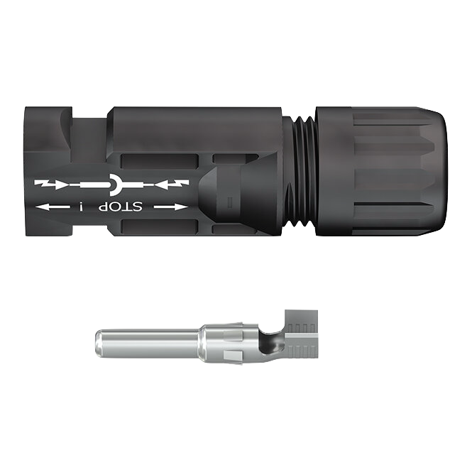 Stäubli Solar MC4-Stecker männlich — MC4 Kupplungsstecker (-) für Kabel Ø 4-6MM²
