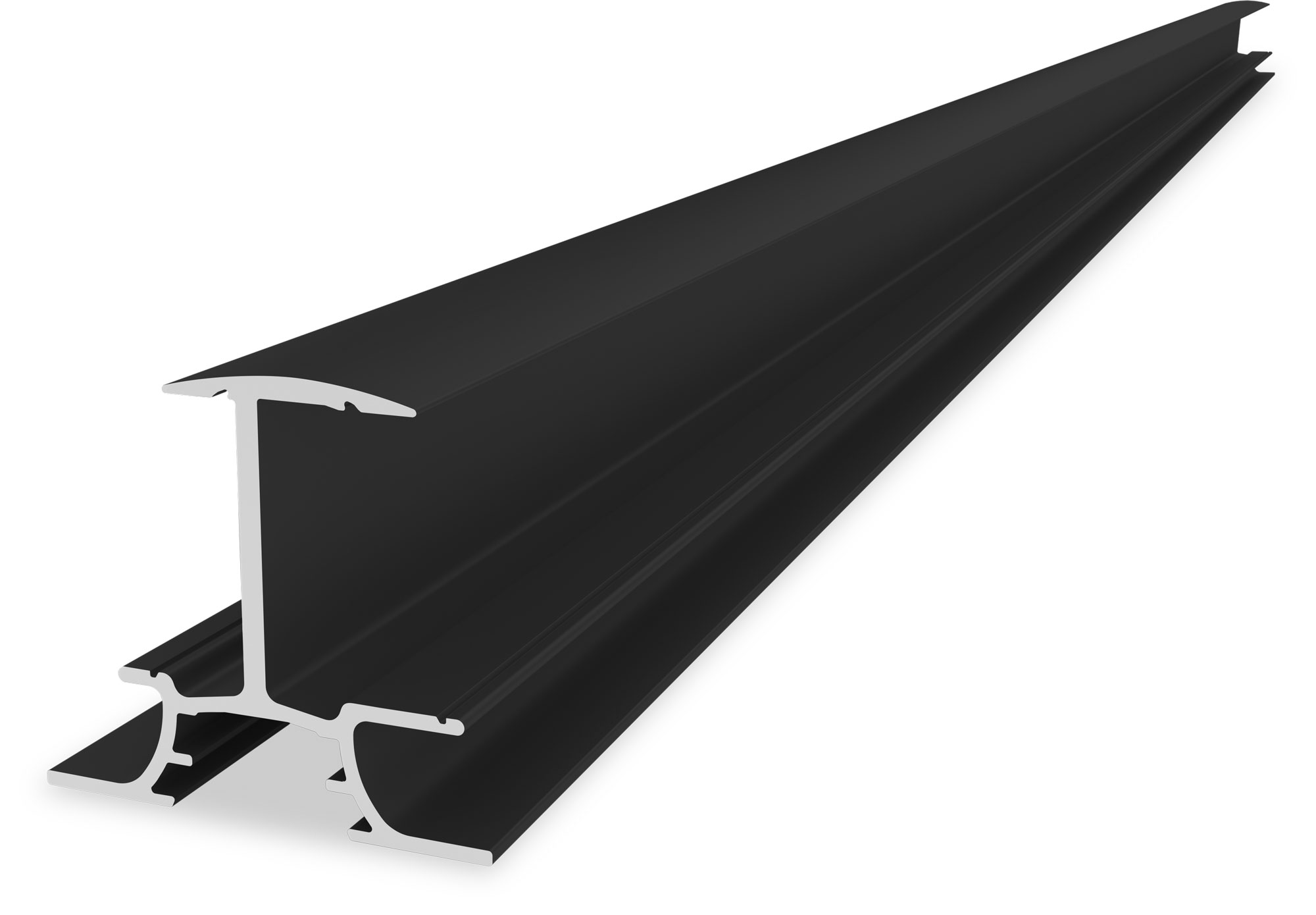 K2 Systems - InsertionRail 2.0 - 40 5.70 m schwarz — Einlegeschiene Fassadensystem, Höhe 40 mm (2004335)