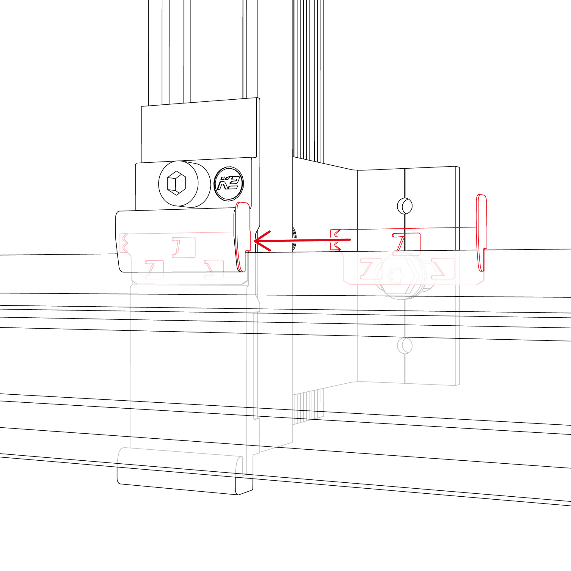 K2 Systems - CrossConnector Clip — Sicherungsclip für InsertionRail 2.0, silber (2004916)