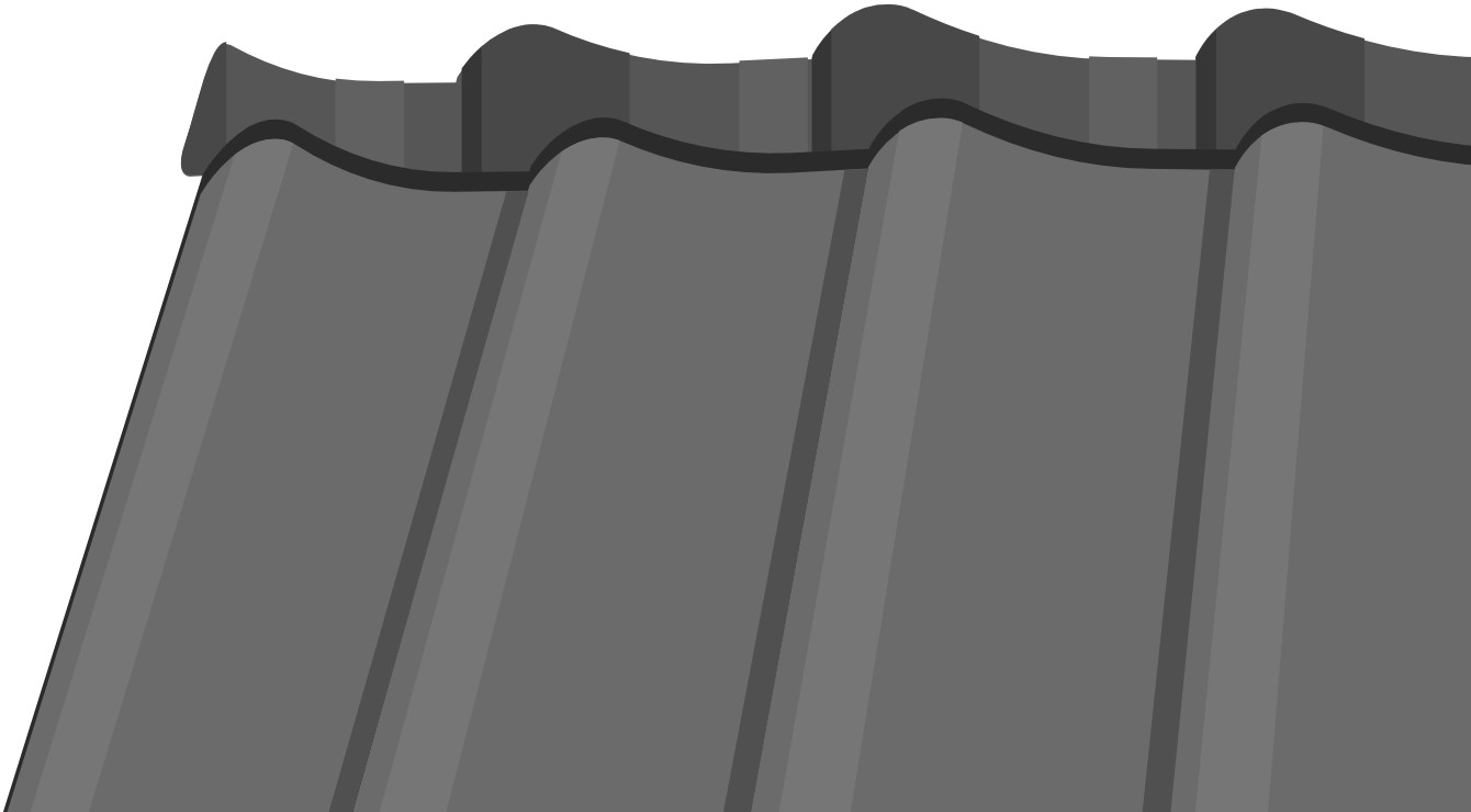 Wellplattendach Eternit/Stahl