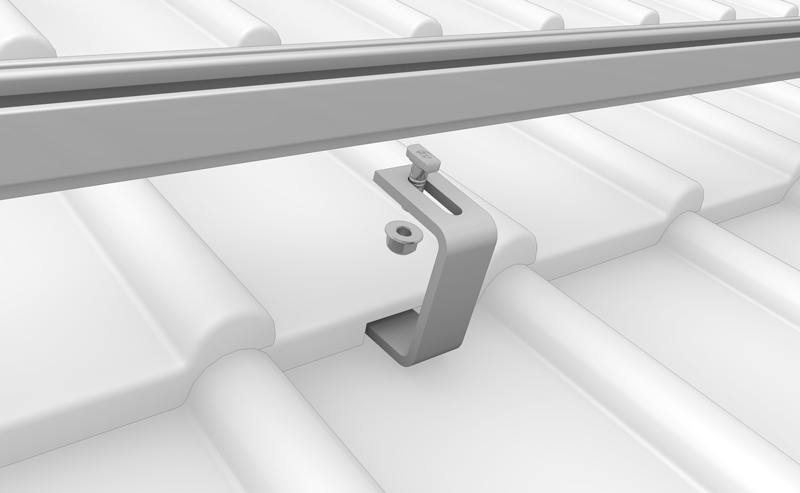 K2 Systems - RF PA H47-134 — Dachhaken für Pfannenziegel h=47mm (kleine Platte) (1000001)