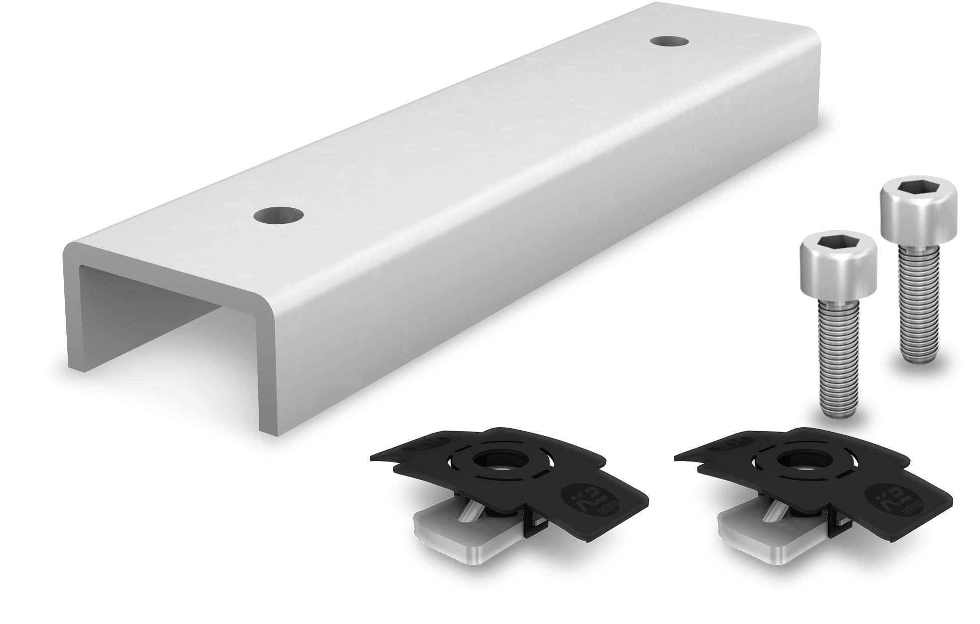 K2 Systems - RC SR/P D/S- Dome /2.11 SET — Schienenverbinder Set BasicRail und FlatRail (1006039)