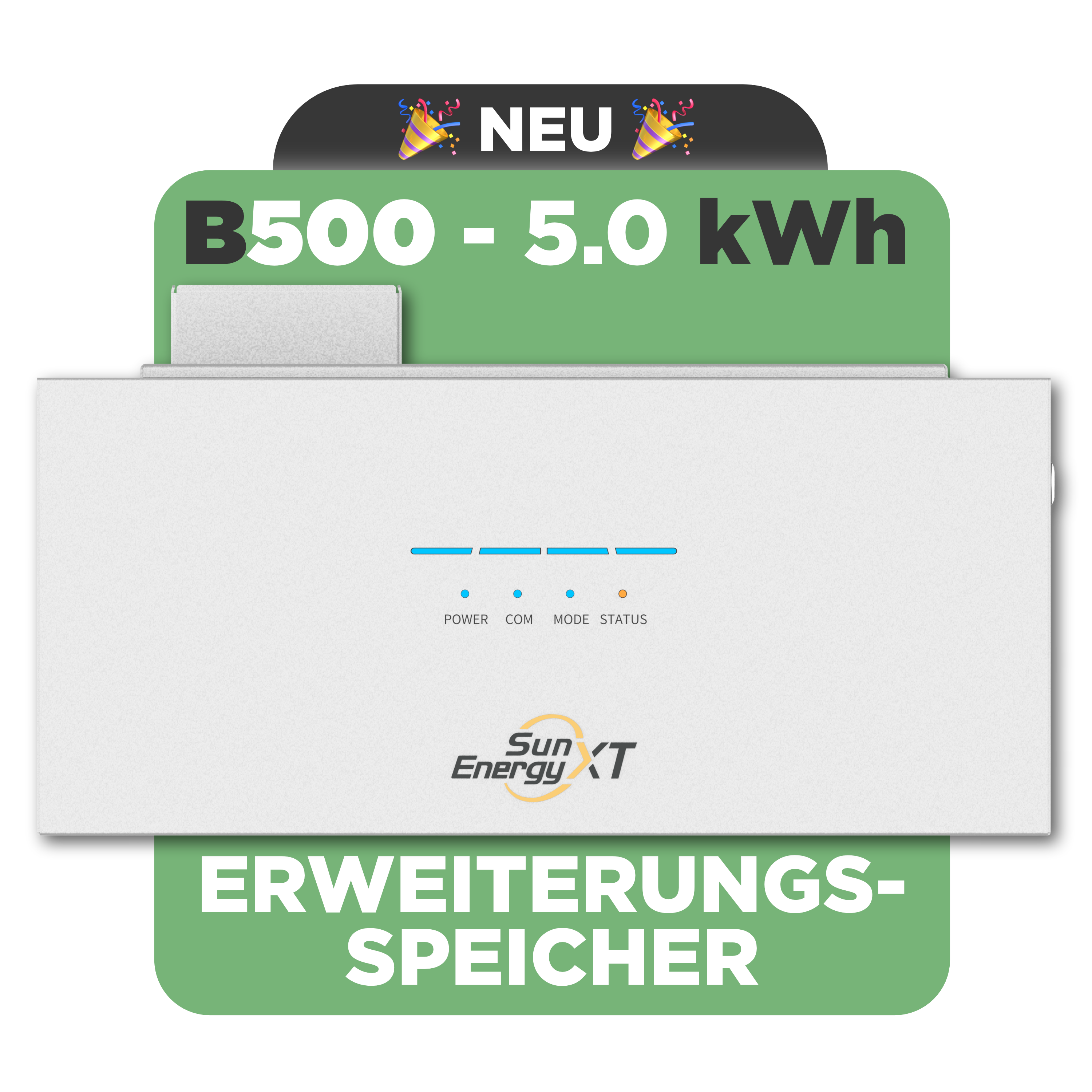 SunEnergyXT B500 — 5 kWh LiFePO4 Erweiterungsspeicher für SunEnergyXT 500 / 500 PRO PV Speicher (modular erweiterbar)