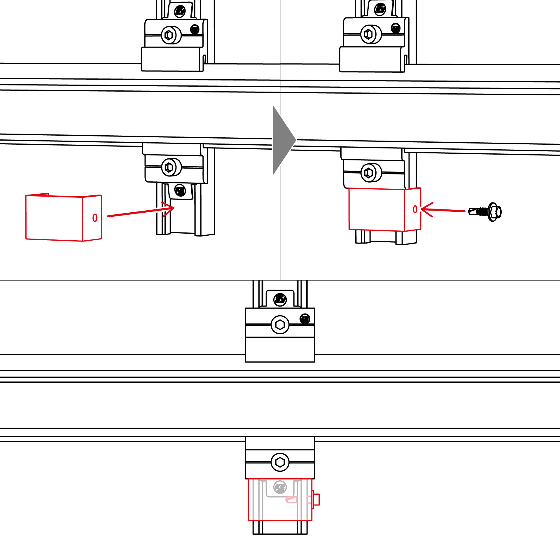 K2 Systems - WallPV Rail AntiSlip Clip — Abrutschsicherung FacadeRail + MultiRail (2004289)
