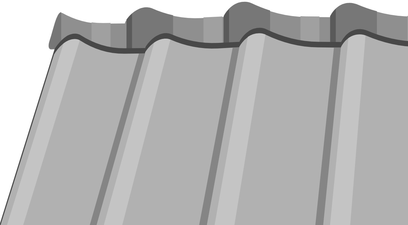 Wellplattendach Eternit/Stahl