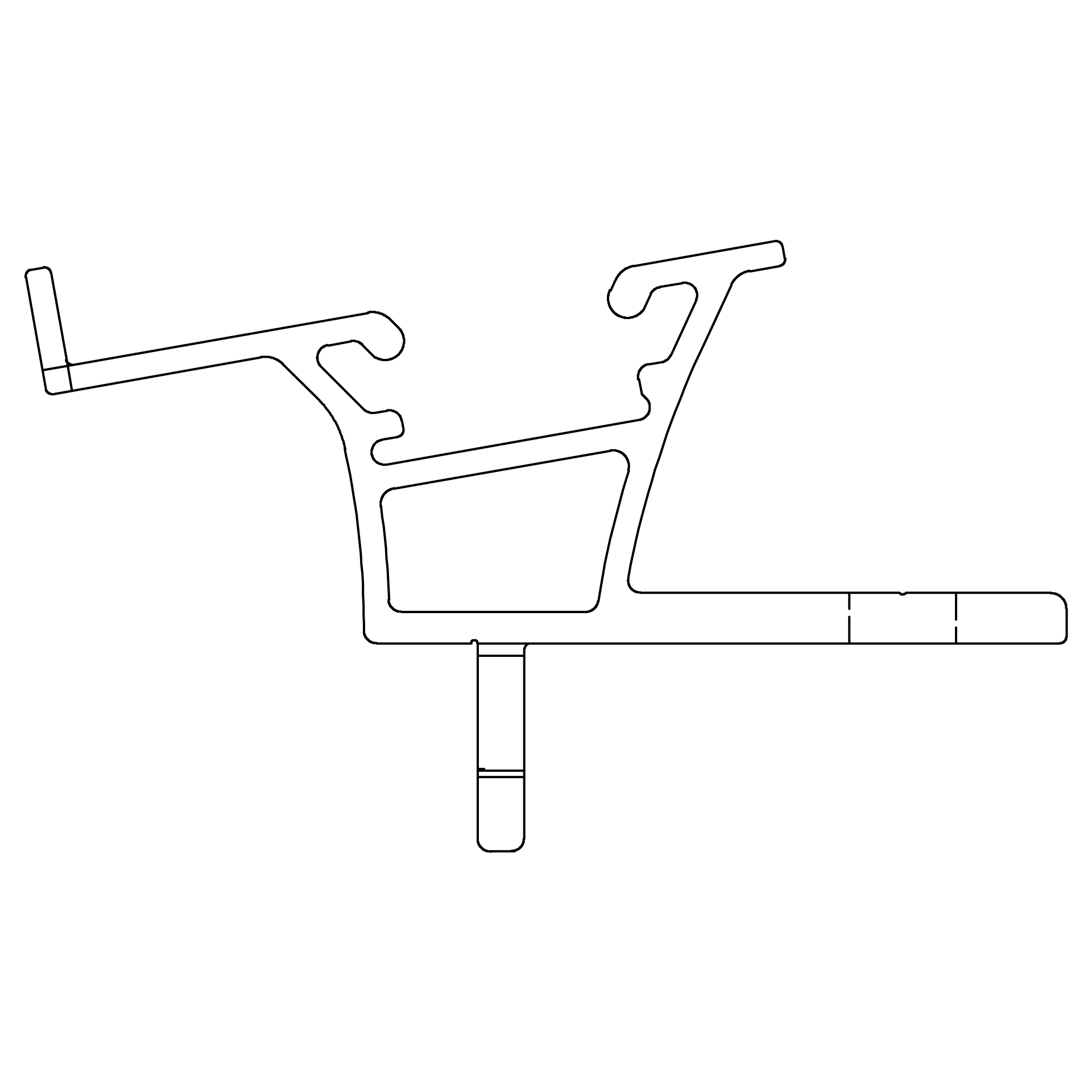 K2 Systems - Dome 6.10 SD — Vorderes Modultragelement für das Dome 6.10 System (2003243)