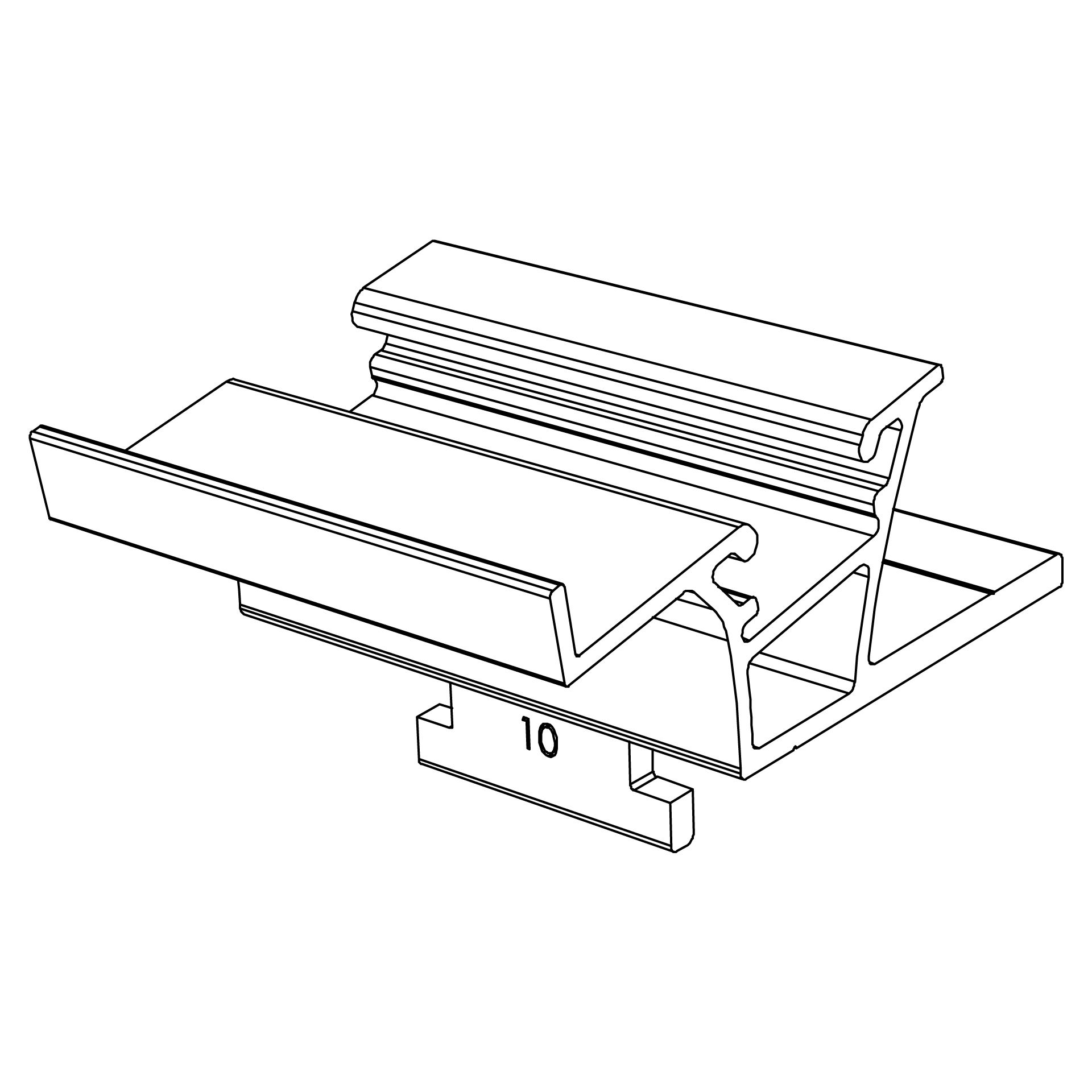 K2 Systems - Dome 6.10 SD — Vorderes Modultragelement für das Dome 6.10 System (2003243)