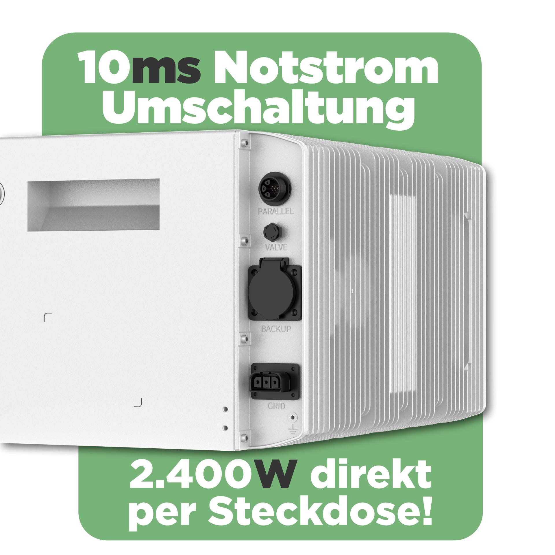 SunEnergyXT 500 Serie 4000 Wp — SunEnergyXT 500 Pro (2400 W) / 30 kWh / IR Lesekopf / Solyco 500 Wp / 8 Module