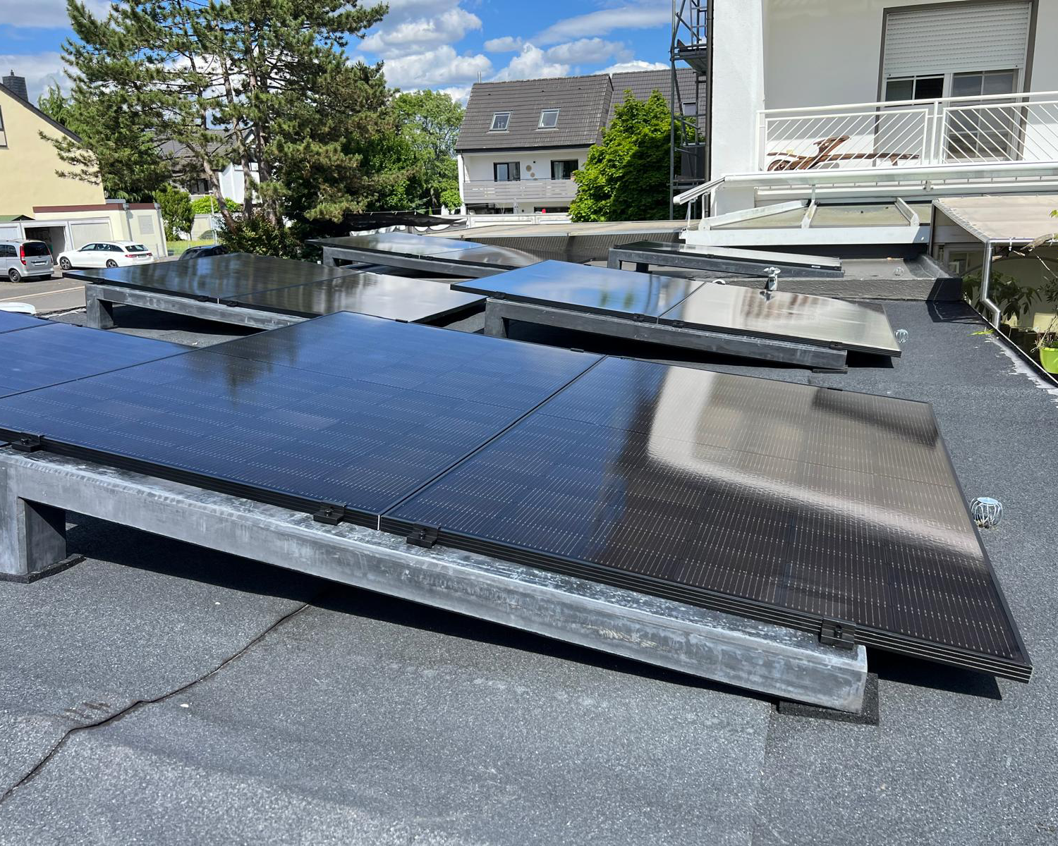 Wattstone 6° Naturgrau — PV-Aufständerung aus Feinbeton