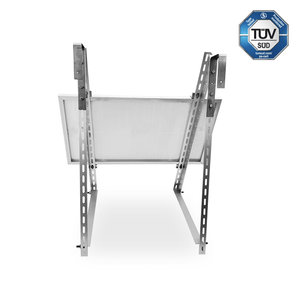 Sunlit Solar 3-in-1 Modulhalterung — Universalhalterung für Balkon, Terasse. Flachdach