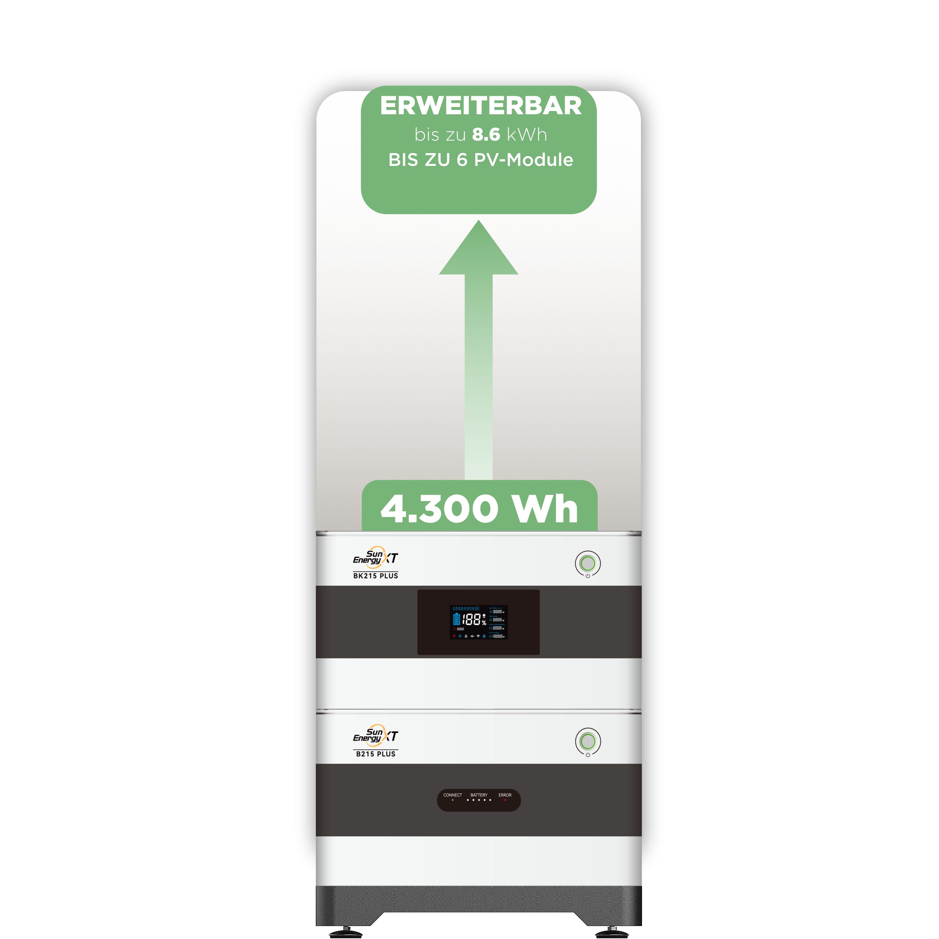 SunEnergyXT BK215 Plus Balkonkraftwerkspeicher — 4.300 Wh