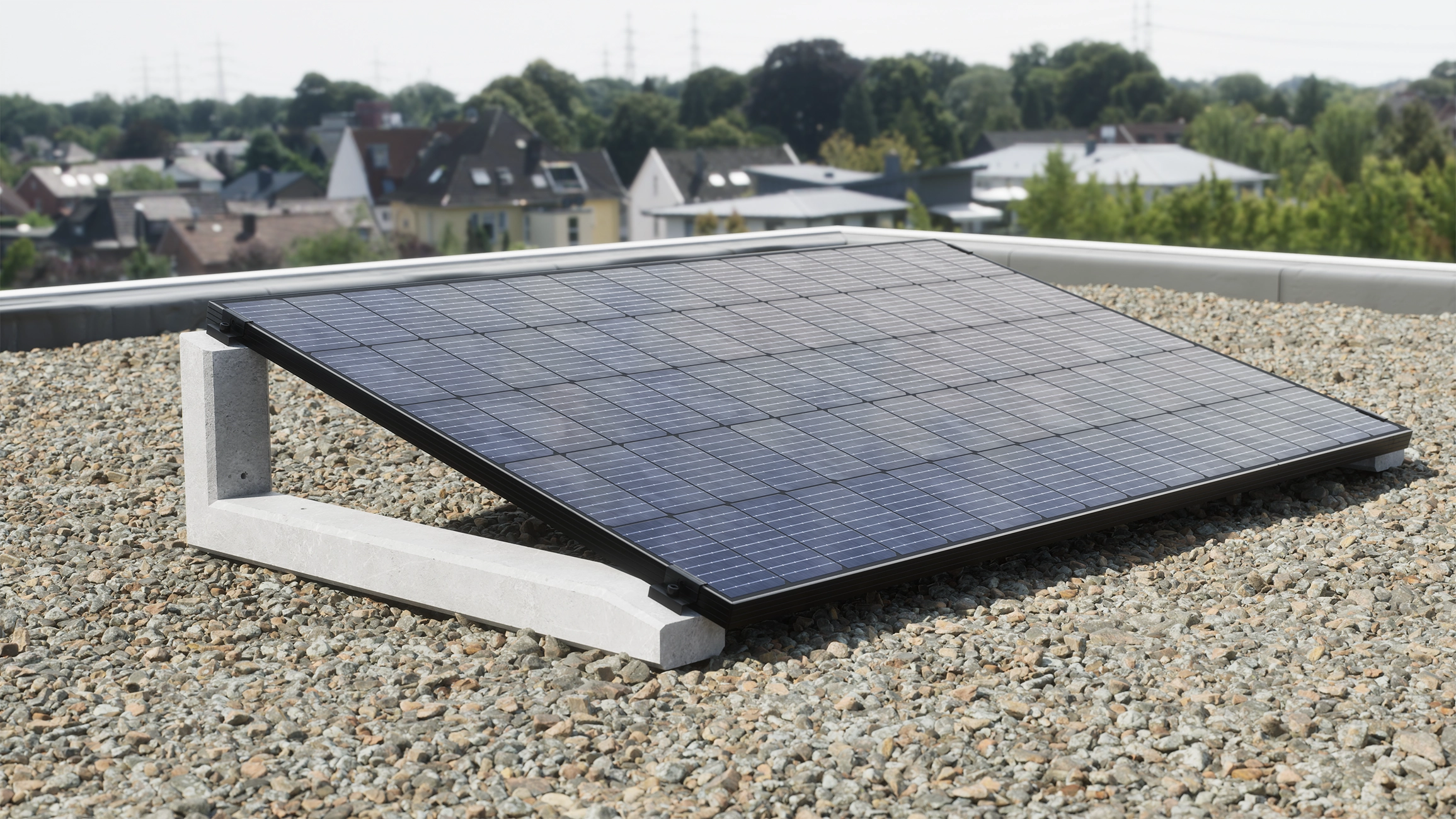 Wattstone 15° Naturgrau — PV-Aufständerung aus Feinbeton