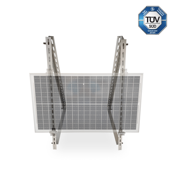 Sunlit Solar 3-in-1 Modulhalterung — Universalhalterung für Balkon, Terasse. Flachdach