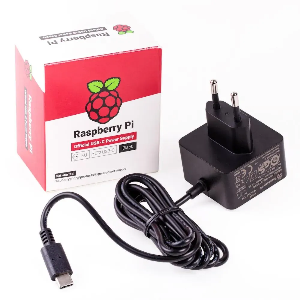 Raspberry Pi USB-C Netzteil — USB-C, 27W, EU-Stecker, schwarz